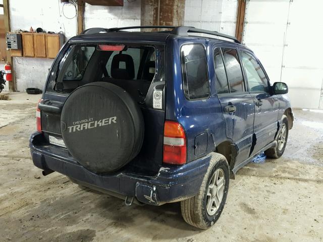 2CNBJ634646901079 - 2004 CHEVROLET TRACKER LT BLUE photo 4