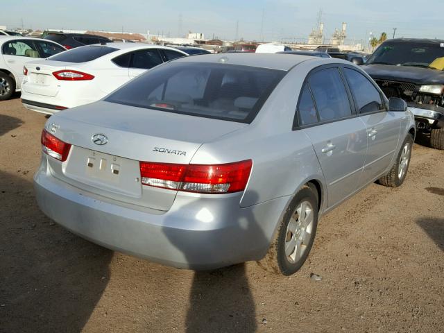 5NPET46C78H377526 - 2008 HYUNDAI SONATA GLS SILVER photo 4