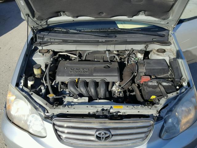 1NXBR32E24Z259723 - 2004 TOYOTA COROLLA CE SILVER photo 7