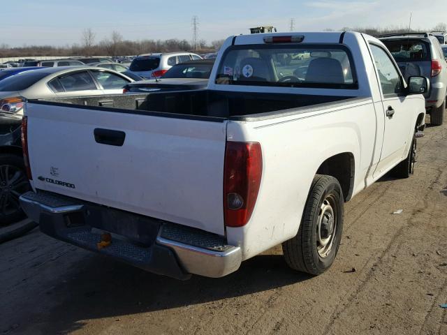 1GCCS149988218800 - 2008 CHEVROLET COLORADO WHITE photo 4