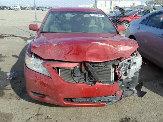 4T4BE46K07R004919 - 2007 TOYOTA CAMRY NEW RED photo 9