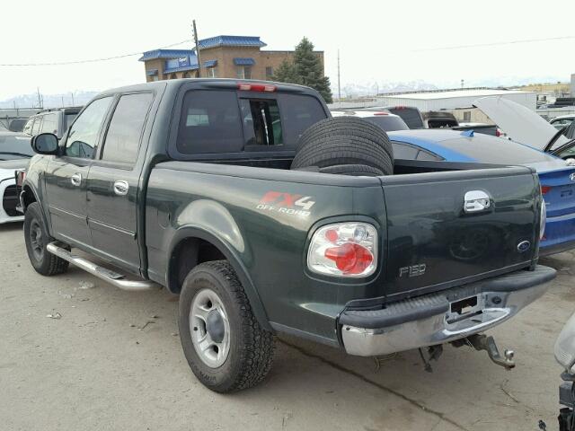 1FTRW08L52KE29422 - 2002 FORD F150 SUPER GREEN photo 3