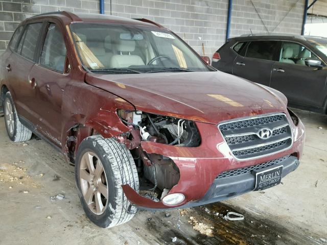 5NMSH13EX8H222801 - 2008 HYUNDAI SANTA FE S BURGUNDY photo 9