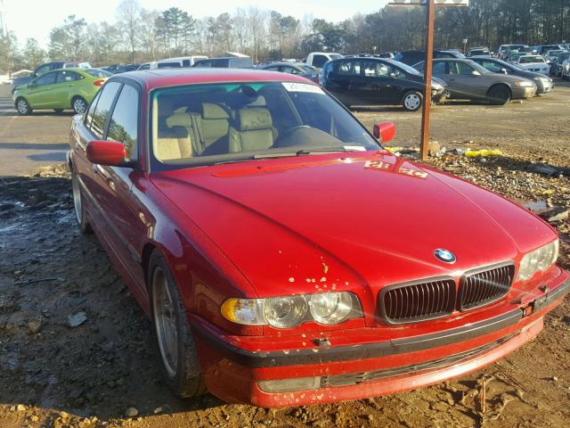 WBAGG834X1DN88116 - 2001 BMW 740 I AUTO RED photo 1