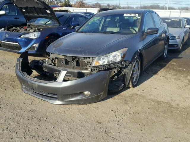 1HGCP36868A042879 - 2008 HONDA ACCORD EXL SILVER photo 2