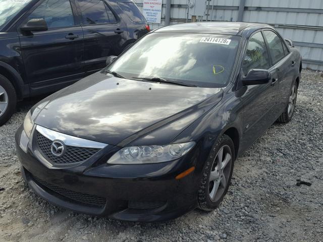 1YVHP80D545N43542 - 2004 MAZDA 6 S BLACK photo 2