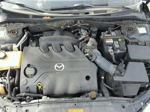 1YVHP80D545N43542 - 2004 MAZDA 6 S BLACK photo 7