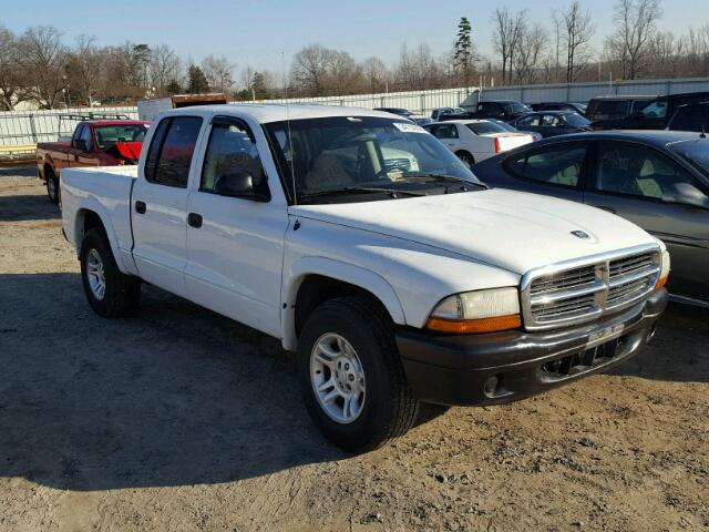 1D7HL38N14S774060 - 2004 DODGE DAKOTA QUA WHITE photo 1