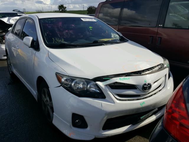 2T1BU4EEXCC822405 - 2012 TOYOTA COROLLA BA WHITE photo 1