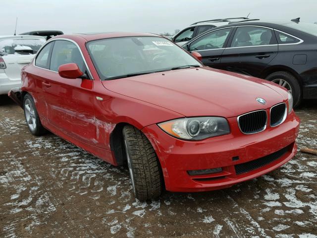 WBAUP7C5XBVM54398 - 2011 BMW 128 I RED photo 1