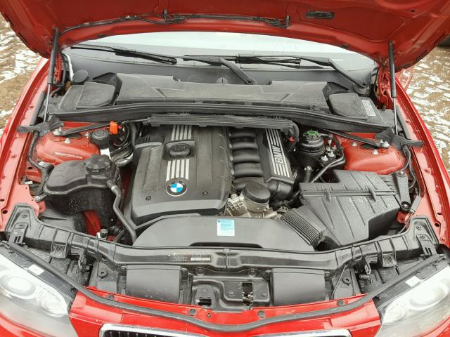 WBAUP7C5XBVM54398 - 2011 BMW 128 I RED photo 7