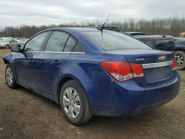 1G1PC5SH9C7297148 - 2012 CHEVROLET CRUZE LS BLUE photo 3