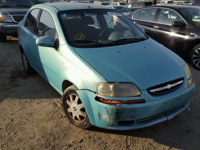 KL1TD52695B397176 - 2005 CHEVROLET AVEO BASE BLUE photo 1