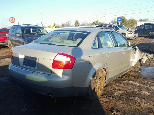 WAULT68E42A091890 - 2002 AUDI A4 3.0 QUA BEIGE photo 4