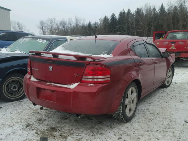 1B3LC76M08N658537 - 2008 DODGE AVENGER R/ RED photo 4