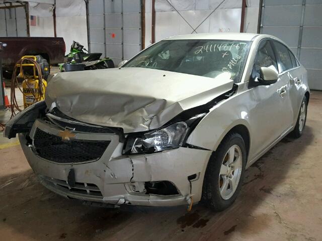 1G1PC5SBXE7152344 - 2014 CHEVROLET CRUZE LT TAN photo 2