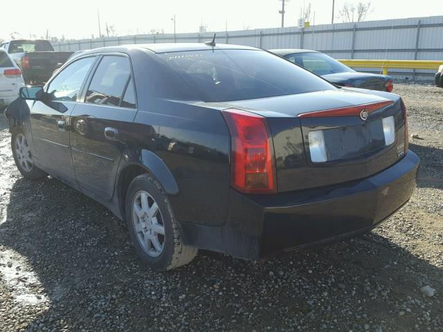 1G6DM57T770148257 - 2007 CADILLAC CTS BLACK photo 3