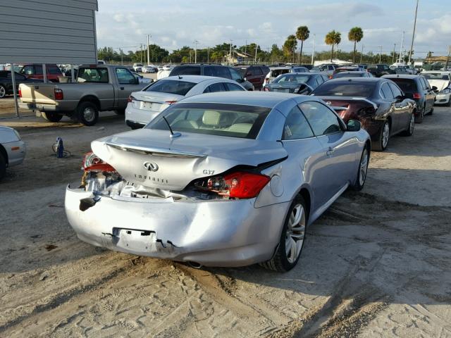 JNKCV66E89M723202 - 2009 INFINITI G37 BASE BLUE photo 4