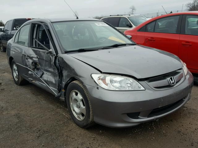 JHMES966X5S020718 - 2005 HONDA CIVIC HYBR GRAY photo 1