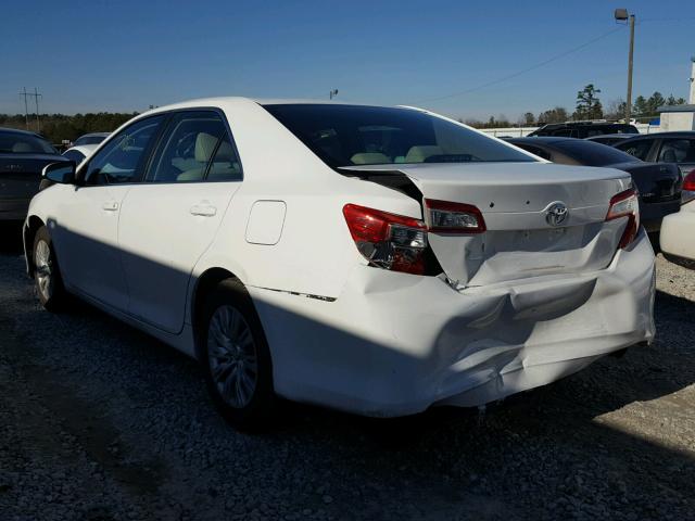 4T1BF1FK7CU599512 - 2012 TOYOTA CAMRY BASE WHITE photo 3