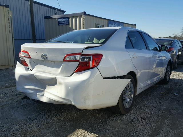 4T1BF1FK7CU599512 - 2012 TOYOTA CAMRY BASE WHITE photo 4