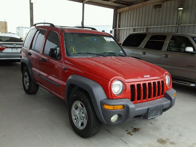 1J4GK48K23W711586 - 2003 JEEP LIBERTY RED photo 1