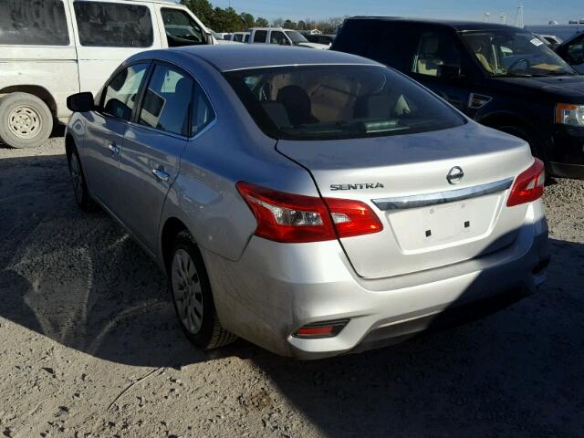 3N1AB7AP6GY252521 - 2016 NISSAN SENTRA S SILVER photo 3