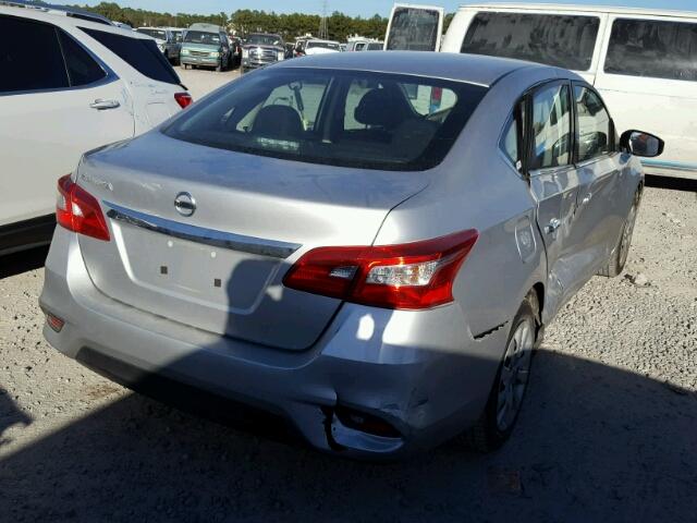 3N1AB7AP6GY252521 - 2016 NISSAN SENTRA S SILVER photo 4