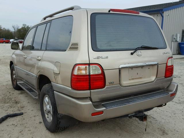 JT6HT00W0Y0112279 - 2000 LEXUS LX 470 GOLD photo 3