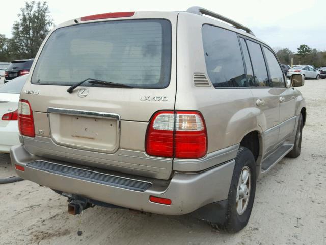 JT6HT00W0Y0112279 - 2000 LEXUS LX 470 GOLD photo 4