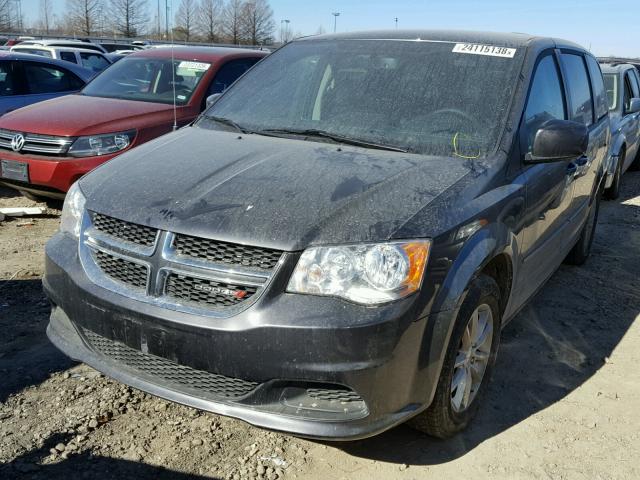 2C4RDGBG4HR833977 - 2017 DODGE GRAND CARA GRAY photo 2