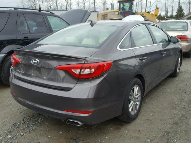 5NPE24AF1HH453455 - 2017 HYUNDAI SONATA SE GRAY photo 4