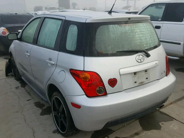 JTKKT624550108844 - 2005 TOYOTA SCION XA SILVER photo 3