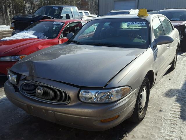 1G4HR54K21U216942 - 2001 BUICK LESABRE LI BROWN photo 2