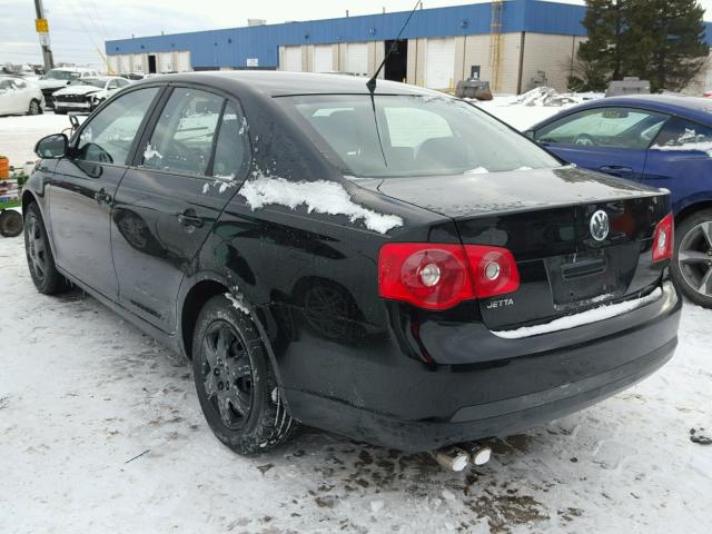 3VWGF71K47M046179 - 2007 VOLKSWAGEN JETTA BLACK photo 3