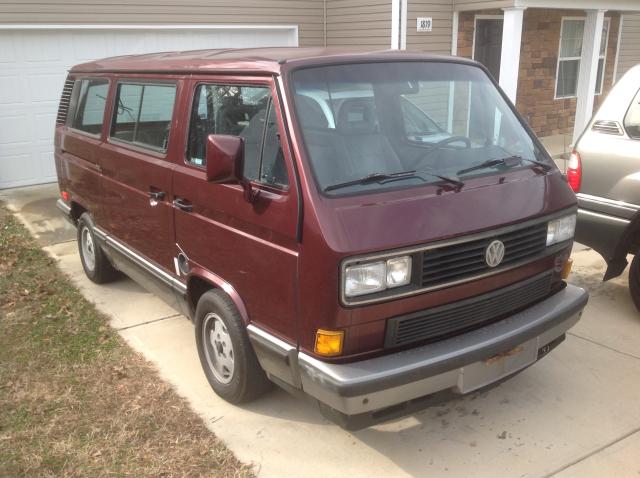 WV2YB0255MG001911 - 1991 VOLKSWAGEN VANAGON BU BURGUNDY photo 1