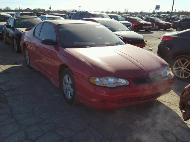 2G1WW12E339392434 - 2003 CHEVROLET MONTE CARL წითელი ფოტო 1