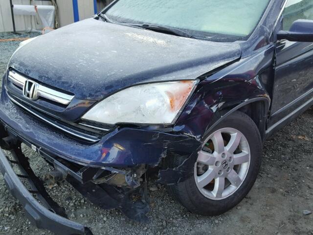 5J6RE48739L022937 - 2009 HONDA CR-V EXL BLUE photo 9