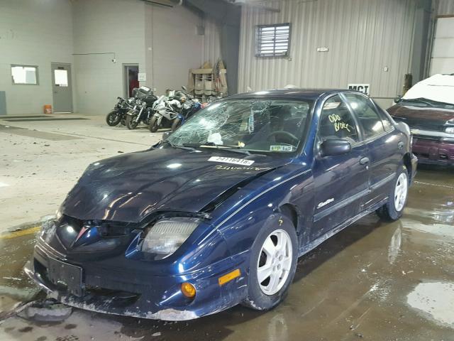 1G2JB524717132729 - 2001 PONTIAC SUNFIRE SE BLUE photo 2