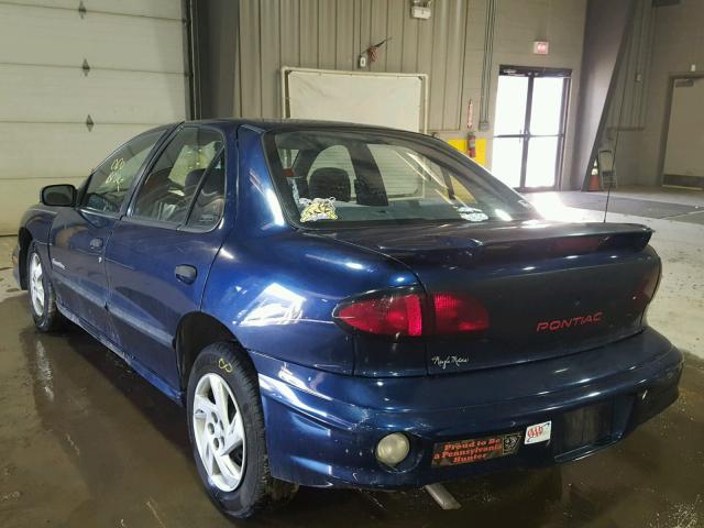 1G2JB524717132729 - 2001 PONTIAC SUNFIRE SE BLUE photo 3