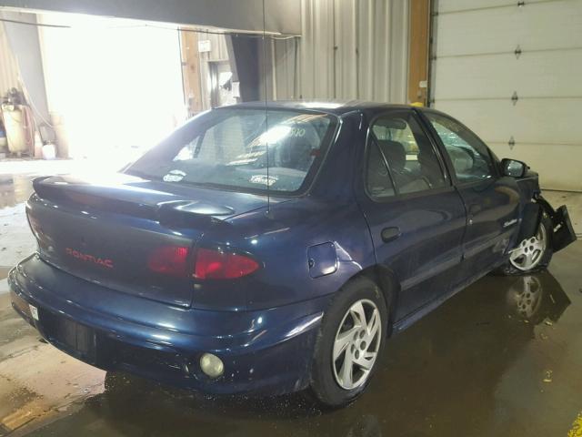 1G2JB524717132729 - 2001 PONTIAC SUNFIRE SE BLUE photo 4