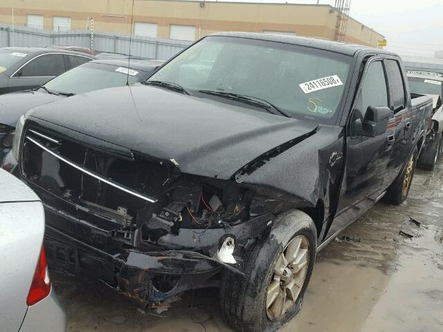 1FTRW14597FB23840 - 2007 FORD F150 SUPER BLACK photo 2