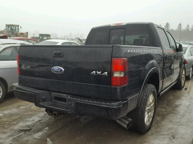 1FTRW14597FB23840 - 2007 FORD F150 SUPER BLACK photo 4