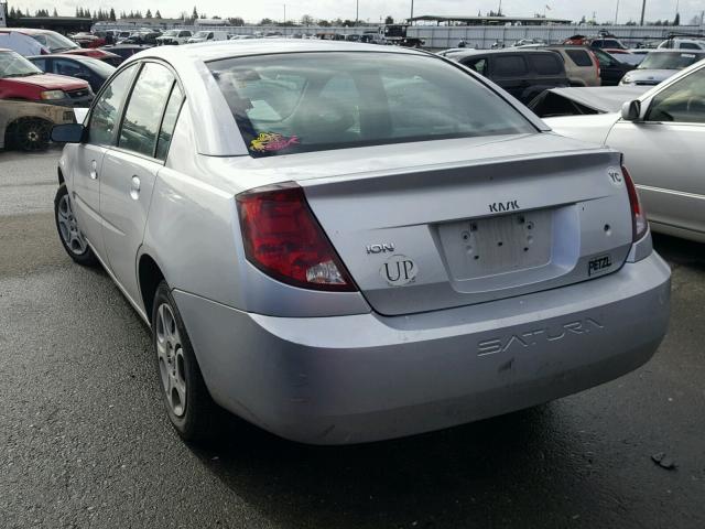 1G8AJ52F75Z124165 - 2005 SATURN ION LEVEL SILVER photo 3