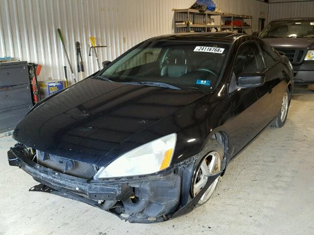 1HGCM72694A006196 - 2004 HONDA ACCORD EX BLACK photo 2