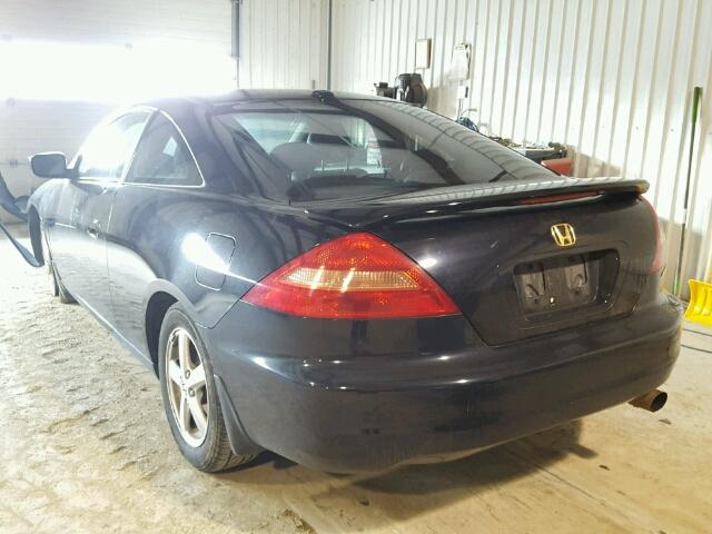 1HGCM72694A006196 - 2004 HONDA ACCORD EX BLACK photo 3