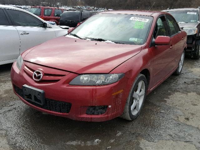 1YVHP80C275M10734 - 2007 MAZDA 6 I RED photo 2