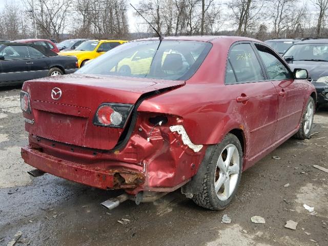 1YVHP80C275M10734 - 2007 MAZDA 6 I RED photo 4