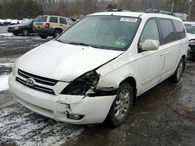 KNDMB233076150100 - 2007 KIA SEDONA EX WHITE photo 2