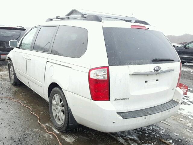 KNDMB233076150100 - 2007 KIA SEDONA EX WHITE photo 3